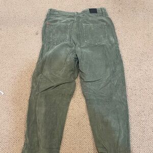 Urban Outfitters Green Corduroy Mom Jeans